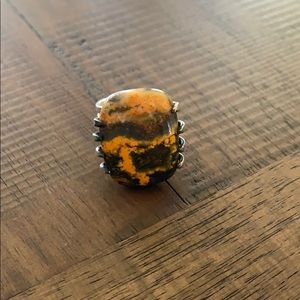 Bumblebee silver ring